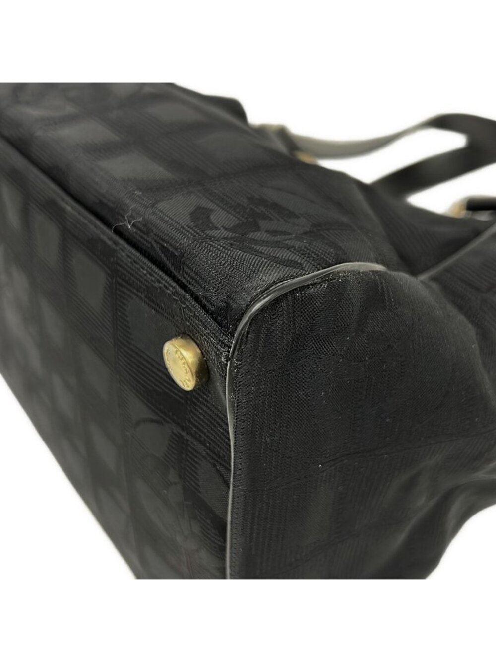 ★SOLD★ Chanel Tote New Travel Line Black Leather - Picture 6 of 9